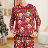 Custom Photo Dog With Colorful Christmas Lights Sleepwear HO82 900028