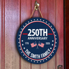 Custom Family Name 250th Anniversary 1776-2026 America Door Sign TH10 898741