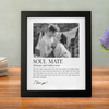 Custom Photo Soul Mate Personalized Picture Frame Couple Anniversary Gift, Valentines Day Gift HA75 920094