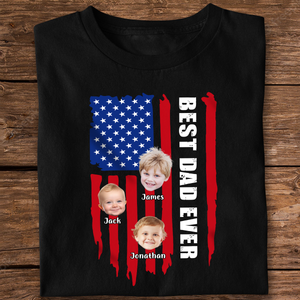 Custom Photo Best Dad Ever Front Shirt TH10 892935