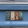 Rustic 250th Anniversary USA Vintage Style License Plate HA75 920542