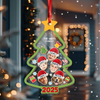 Christmas Tree With Funny Face Personalized Shaker Ornament Christmas Gift For Family CH07 896912