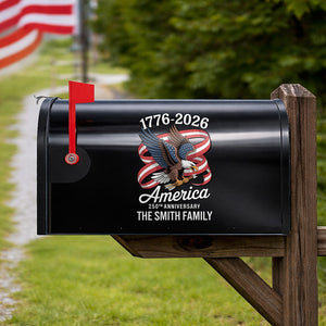 Personalized America 250Th Anniversary 1776-2026 Eagle Us Flag Mailbox Decal HO82 901014