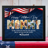 Upload Photo Happy Mother's Day US Flag Picture Frame HA75 898978