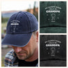 My Favorite People Call Me Daddy Vintage Washed Denim Baseball Cap Personalized Gift For Dad, Grandpa HO82 894456