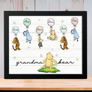 Custom Mama Grandma Bear With Kids Picture Frame Gift For Mother’s Day HO82 893530
