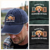 Custom Photo Dog Cat Dad Mom Celebrating 250 Years Washed Denim Baseball Cap HO82 900326