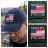 America 250 Years Washed Denim Baseball Cap TH10 894839