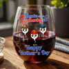 Personalized Thank For Not Swallowing Us Mom Wine Glass LM32 893281