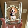 Custom Photo Servant Of Dog Cat Whiskey Glass Gift For Dog Cat Lovers HO82 893962