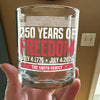Custom Family Name 250 Years Of Freedom 1776-2026 Print Rock Glass LM32 895313