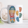 Happy Father's Day Custom Dad and Kids Footprint 3D Inflated Printed Mug CH07 895290
