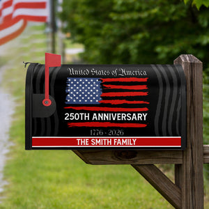 Custom Family Name USA 250th Anniversary Mailbox Cover HO82 900922