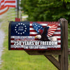 Custom Family Name 250 Years of Freedom We The People Patriotic Mailbox Cover HO82 900924