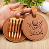 Personalized Leather Golf Bag Tag Gift with Golf Tees, Personalized Leather Golf Bag Tag Gift with Golf Tees, Gift for Golfer HO82 900814
