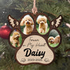 Personalized Pet Memorial Paw Wood Ornament HO82 894376
