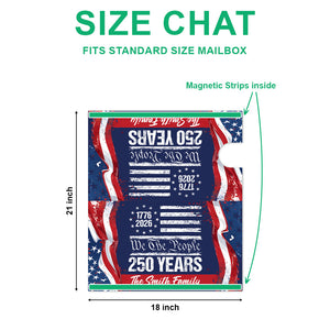 Custom 250 Years USA 250th Birthday 1776-2026 Eagle Mailbox Cover Gift for Family HA75 898946