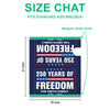 Custom Family Name 250 Years of Freedom We The People Patriotic Mailbox Cover HO82 900920