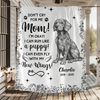 Dog Toile De Jouy Don't Cry For Me Mom - Personalized Blanket CH07 896086