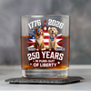 Personalized 250 Years In Purr-suit Of Liberty Vintage Dog Whiskey Glass HO82 901238