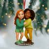 Custom Bestie Photo 3D Effect Figure For Christmas Acrylic Ornament LM32 895905
