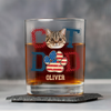 Custom Photo Best Cat Dad Whiskey Glass Gift For Father's Day, Cat Lovers HO82 894038