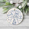 Personalized Wedding Ceramic Ornament Gift for Couples LM32 895449