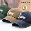 Custom Photo Dog Dad Dog Mother Washed Denim Baseball Cap Gift for Dog Lovers TH10 894281