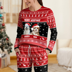 Custom Photo Merry Woofmas Feliz Navidog Sleepwear Christmas Gift For Dog Lovers CH07 896444