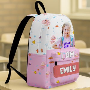 Custom Photo Mermaid Unicorn Dinosaur Astronaut Backpack Personalized Back To School Gift For Kids HA75 892676