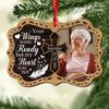 Custom Photo Your Wings Were Ready But My Heart Was Not Memorial 2 Layers Wooden Ornament LM32 895871