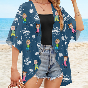 Custom Photo Best Mom Ever Coconut Palm Kimono TH10 894157