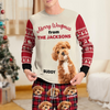 Custom Photo Merry Woofmas Sleepwear For Dog Lovers LM32 895581