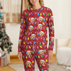 Custom Photo Dog With Colorful Christmas Lights Sleepwear HO82 900028