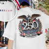 Freedom USA Eagles 250th Anniversary 1776-2026 Bright Front And Back Shirt LM32 899047
