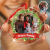 Custom Family Crystal Photo - Personalized Glass Ornament For Christmas TH10 894829
