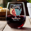 Custom Name The Heart Of The American Home Since 1776 Wine Glass Gift For Mother's Day LM32 897861