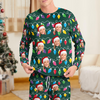 Custom Human Face Photo With Colorful Christmas Lights Sleepwear HO82 900026