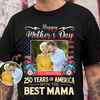 Custom Photo 250 Years Of America With The Best Mama Dark Shirt TH10 898727