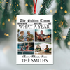 Custom Photo What A Year Acrylic Ornament Christmas Gift For Fishing Lovers HO82 894684