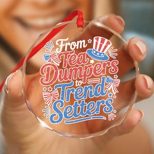 USA 250th Anniversary 250 Years of Freedom America Glass Ornament HO82 894528