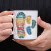 Happy Father's Day Custom Dad and Kids Footprint 3D Inflated Printed Mug CH07 895290
