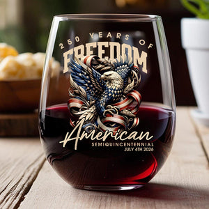250 Years Of Freedome America Wine Glass TH10 894543