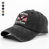 America 250 Years of Freedom Patriotic Eagle Flag Washed Denim Baseball Cap HA75 897346