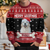 Custom Photo Merry Woofmas Feliz Navidog Ugly Sweater Christmas Gift For Dog Lovers CH07 896442