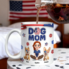 Custom Dog Mom & 3D Dog US Flag Personalized 3D Inflated Effect Printed Mug HA75 920566