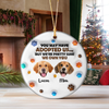 Custom Photo You May Have Adopted Me But I'm Pretty Sure I Own You 3D Inflated Effect Ceramic Ornament HO82 900198