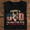 Custom Photo Dog - Dog's Dad The Man The Myth The Dealer American Flag Dad Shirt HA75 892946