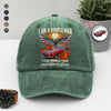 Custom Car Photo I Am A Simple Man Washed Denim Baseball Cap CH07 896386