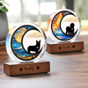 Don’t Cry Because It Is Over Pet Memorial Round Acrylic Frame Block TH10 894071